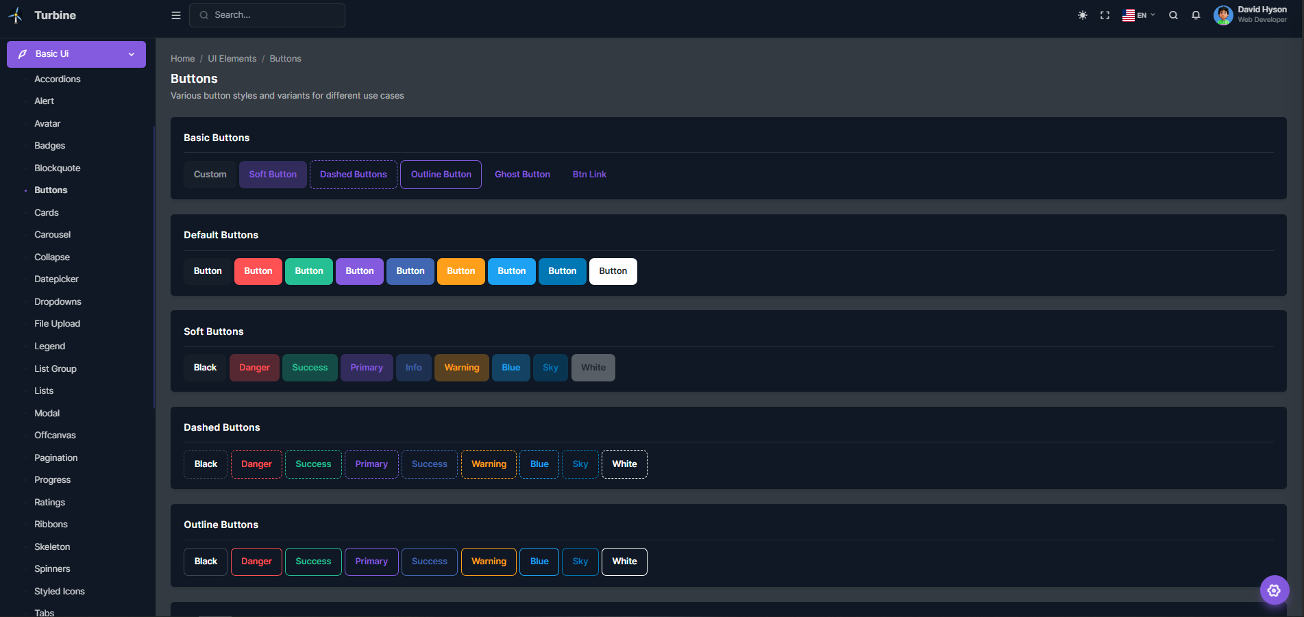 UI Elements Admin Template Laravel