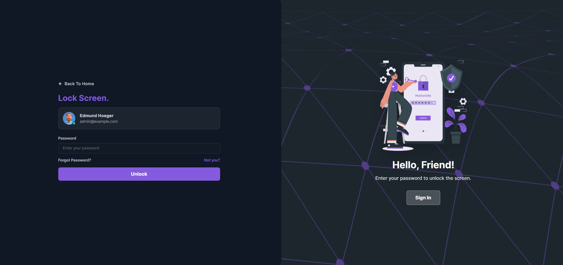 Auth Pages Admin Template Laravel