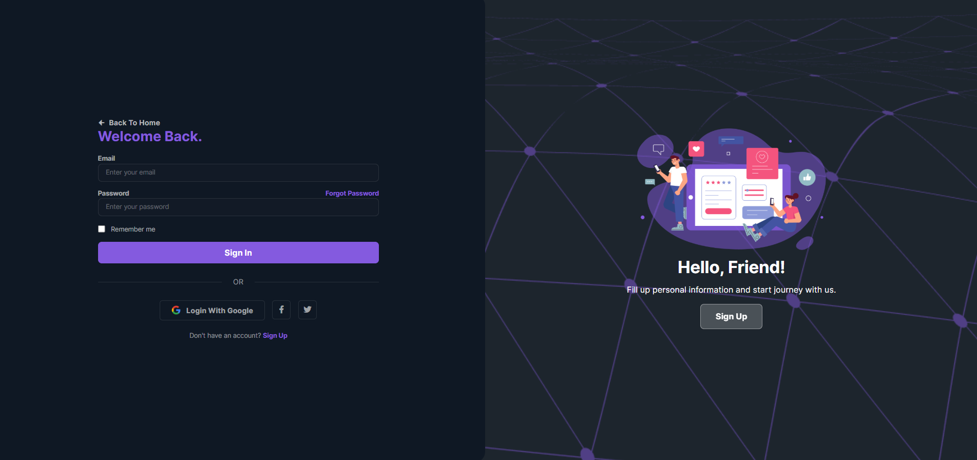 Auth Pages Admin Template Laravel
