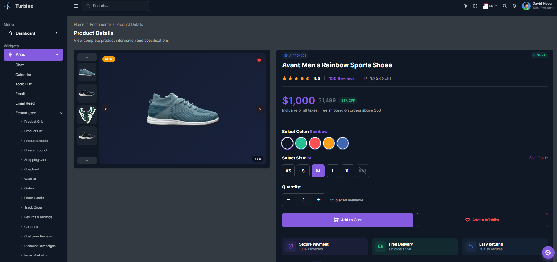 product Details Application Admin Template Laravel